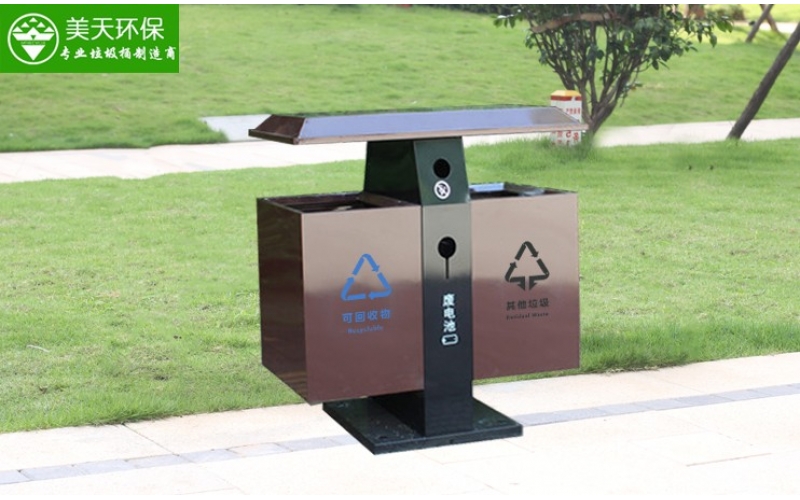 景區(qū)分類(lèi)鋼板垃圾桶
